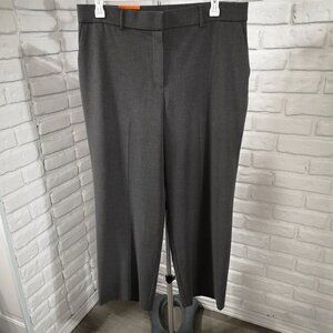 NWT Dalia Ladies Size 16/29 Grey High Waist Wide Leg Dress Pants